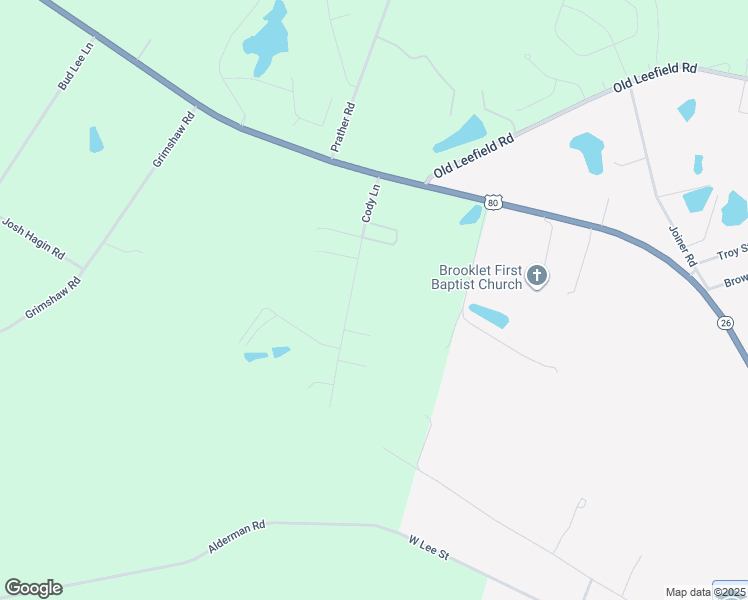 map of restaurants, bars, coffee shops, grocery stores, and more near 2006 Cody Lane in Statesboro