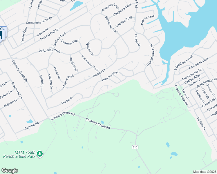 map of restaurants, bars, coffee shops, grocery stores, and more near 1031 Hopi Court in Granbury