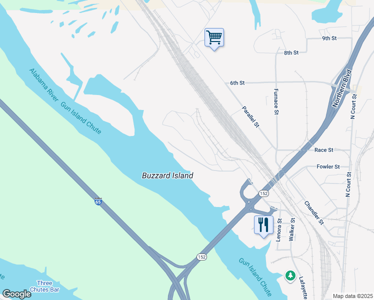 map of restaurants, bars, coffee shops, grocery stores, and more near in Montgomery