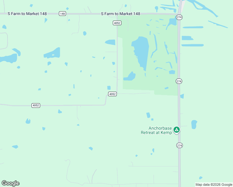 map of restaurants, bars, coffee shops, grocery stores, and more near 15541 County Road 4052 in Kemp