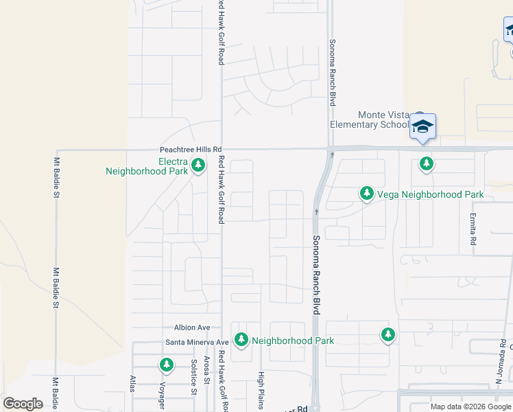 map of restaurants, bars, coffee shops, grocery stores, and more near Red Hawk Golf Road in Las Cruces