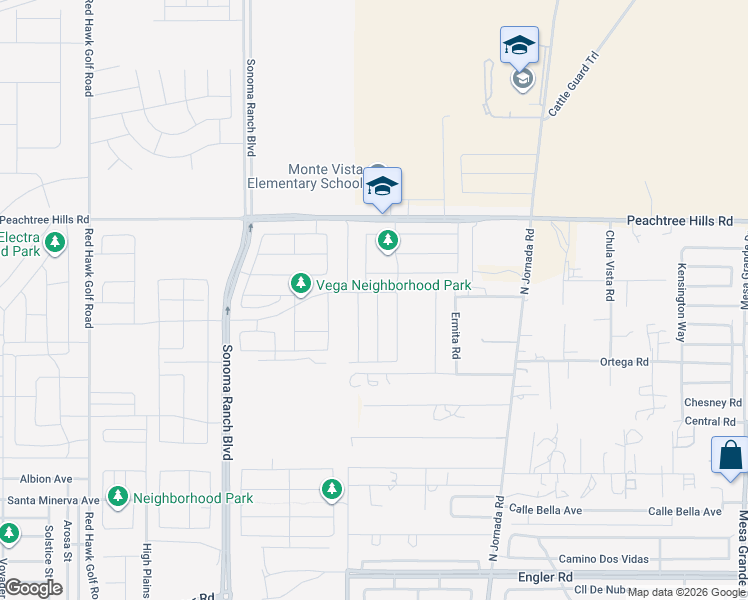 map of restaurants, bars, coffee shops, grocery stores, and more near 7709 Silver Spur Street in Las Cruces