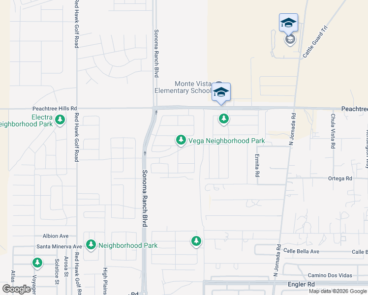 map of restaurants, bars, coffee shops, grocery stores, and more near Sirocco Avenue in Las Cruces
