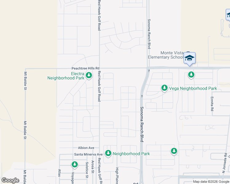 map of restaurants, bars, coffee shops, grocery stores, and more near Red Hawk Golf Road in Las Cruces