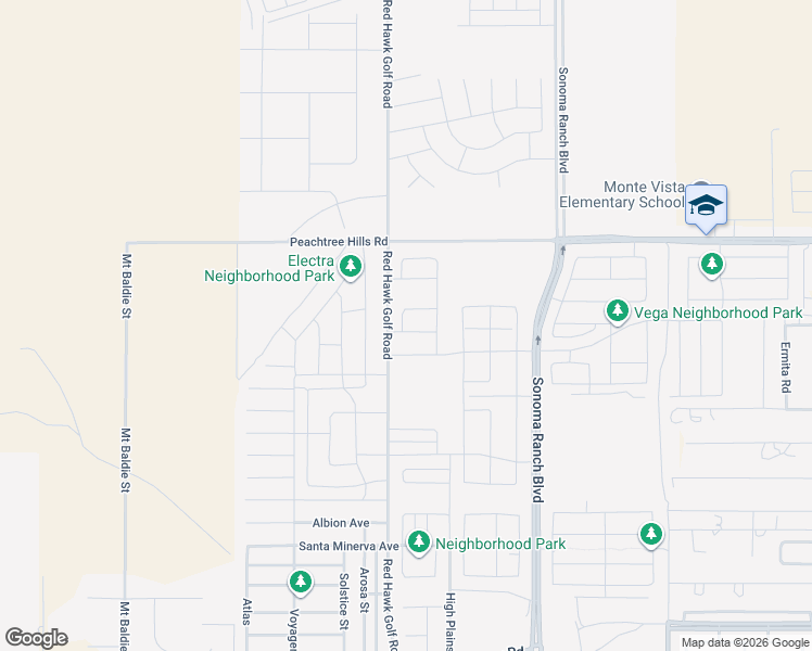 map of restaurants, bars, coffee shops, grocery stores, and more near Red Hawk Golf Road in Las Cruces
