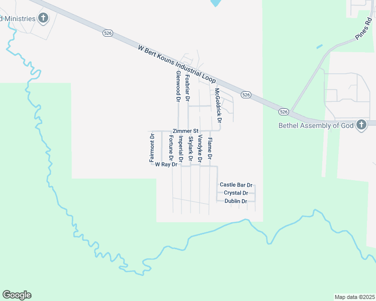 map of restaurants, bars, coffee shops, grocery stores, and more near 249 Skylark Drive in Shreveport