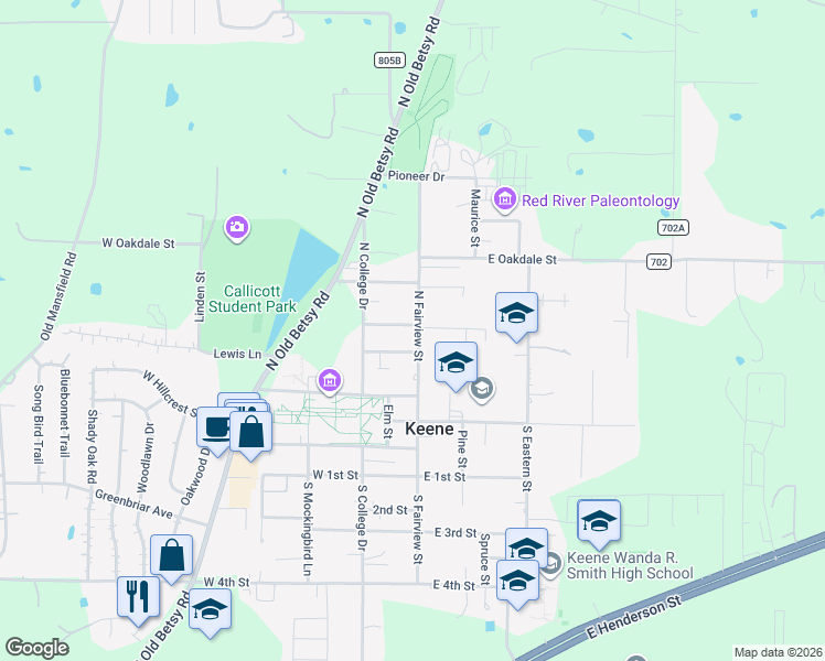 map of restaurants, bars, coffee shops, grocery stores, and more near 306 N Fairview St in Keene