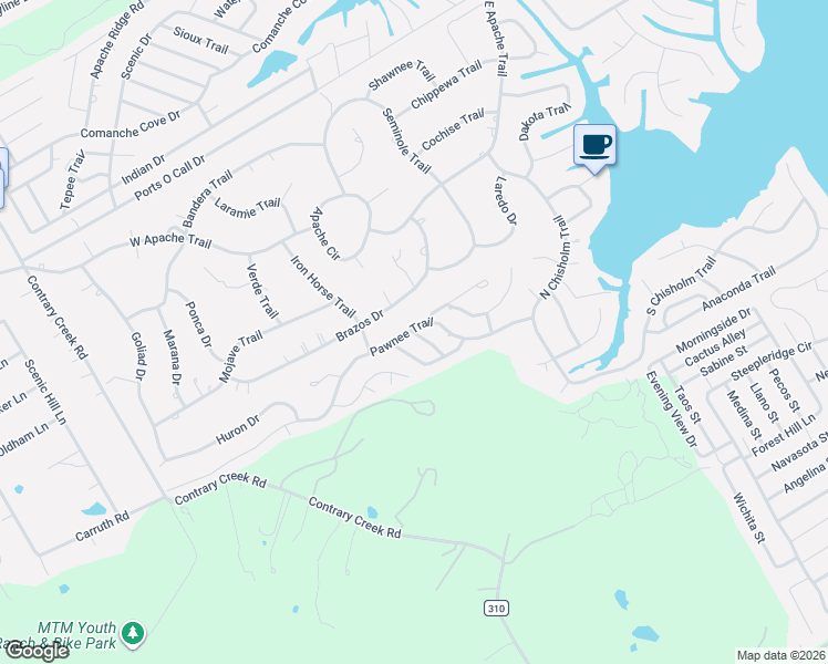 map of restaurants, bars, coffee shops, grocery stores, and more near 583 Cree Trail in Granbury