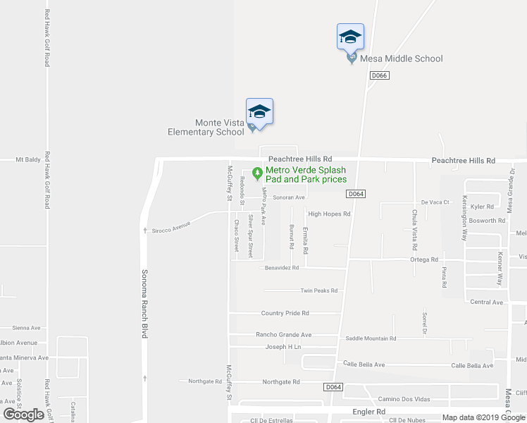 map of restaurants, bars, coffee shops, grocery stores, and more near Metro Park Avenue in Las Cruces