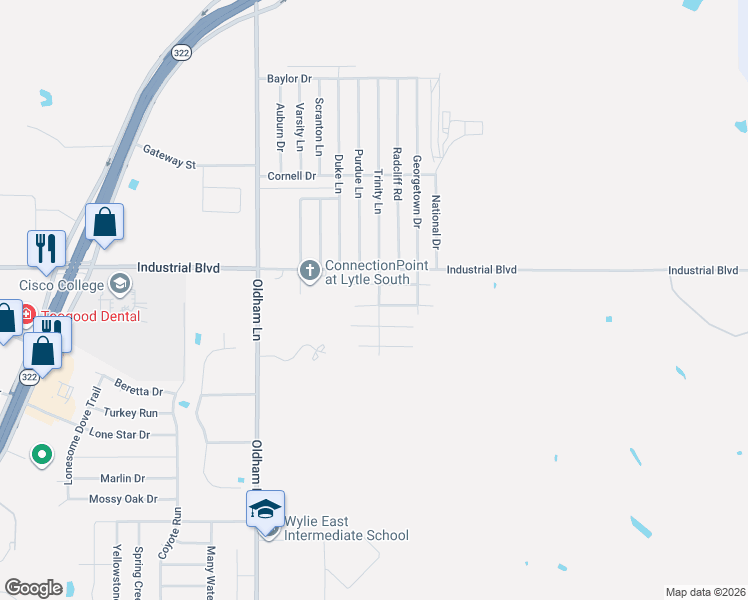 map of restaurants, bars, coffee shops, grocery stores, and more near 1233 Tulane Drive in Abilene