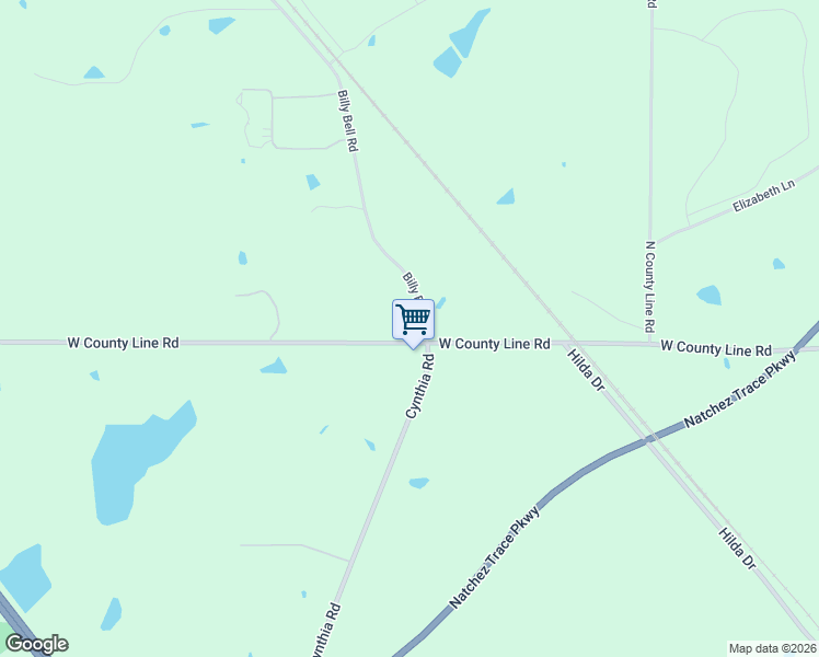 map of restaurants, bars, coffee shops, grocery stores, and more near 3775 W County Line Rd in Jackson