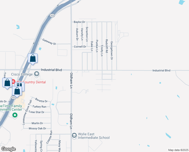 map of restaurants, bars, coffee shops, grocery stores, and more near 1209 Princeton Street in Abilene
