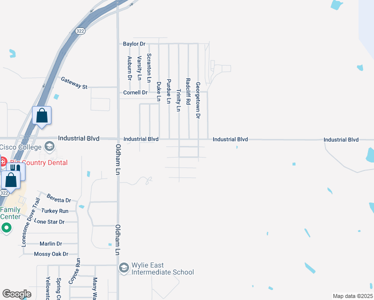 map of restaurants, bars, coffee shops, grocery stores, and more near 1317 Princeton Street in Abilene