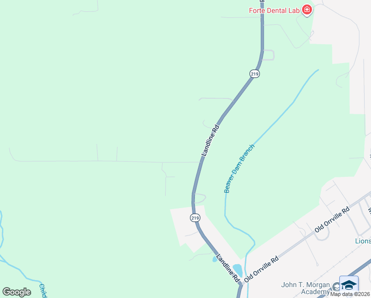 map of restaurants, bars, coffee shops, grocery stores, and more near 107 Sunny Lane in Selma