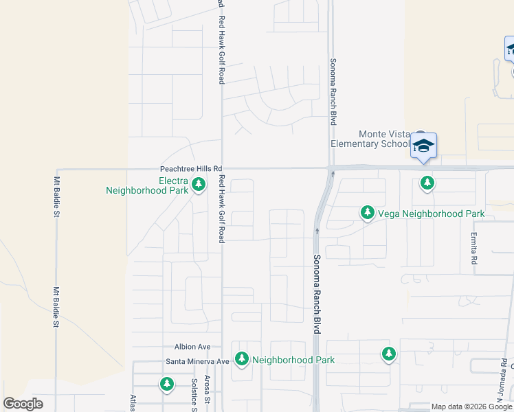 map of restaurants, bars, coffee shops, grocery stores, and more near Red Hawk Golf Road in Las Cruces