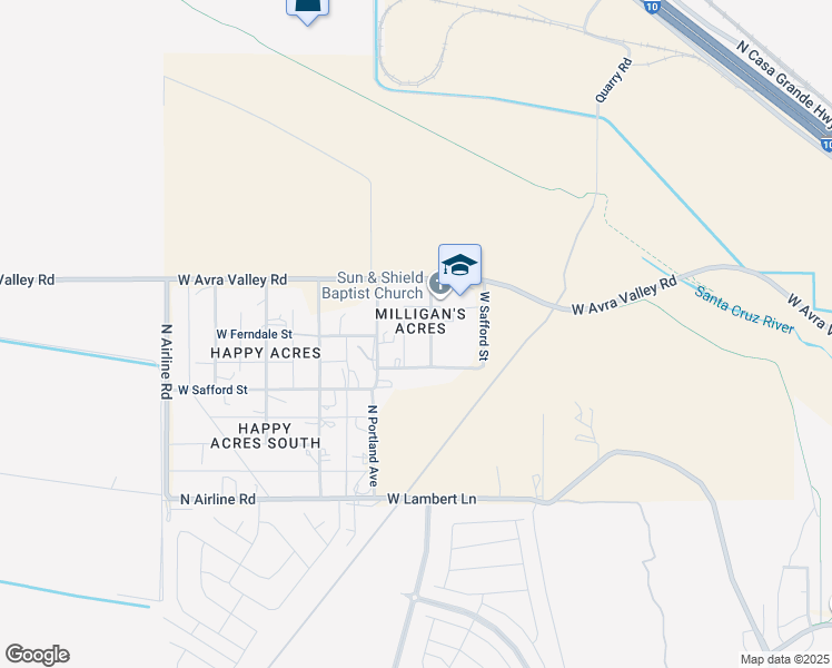map of restaurants, bars, coffee shops, grocery stores, and more near 10705 North Seattle Avenue in Marana