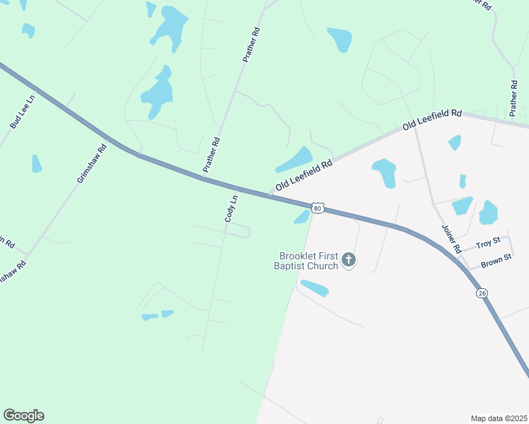 map of restaurants, bars, coffee shops, grocery stores, and more near 19451 U.S. 80 in Statesboro