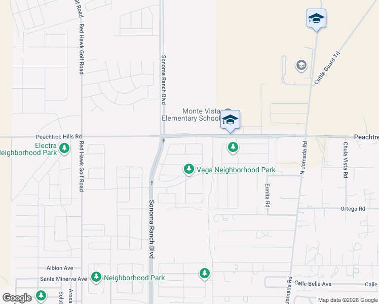 map of restaurants, bars, coffee shops, grocery stores, and more near 7060 McGuffey Street in Las Cruces