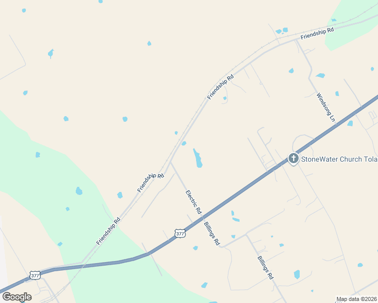 map of restaurants, bars, coffee shops, grocery stores, and more near 7019 Friendship Road in Granbury