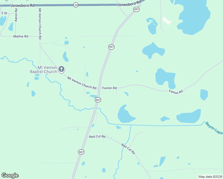 map of restaurants, bars, coffee shops, grocery stores, and more near 164 Fannin Rd in West Monroe