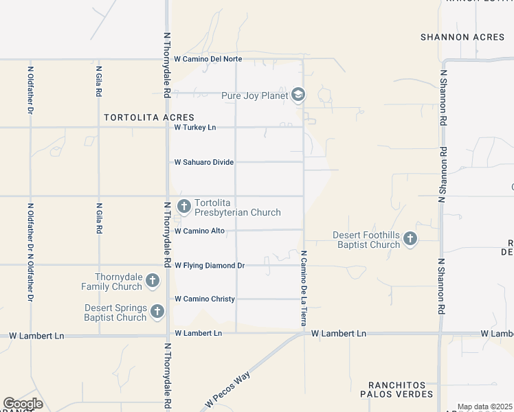 map of restaurants, bars, coffee shops, grocery stores, and more near 10718 North Camino Central in Tucson