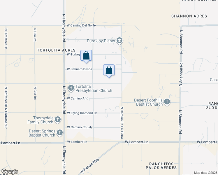 map of restaurants, bars, coffee shops, grocery stores, and more near 3360 West Camino Alto in Tucson