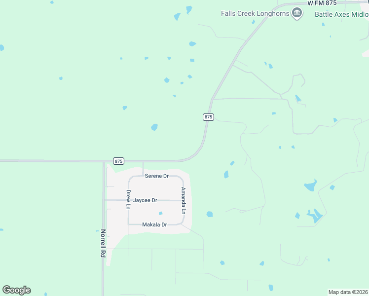 map of restaurants, bars, coffee shops, grocery stores, and more near 3801 Farm to Market Road 875 in Midlothian