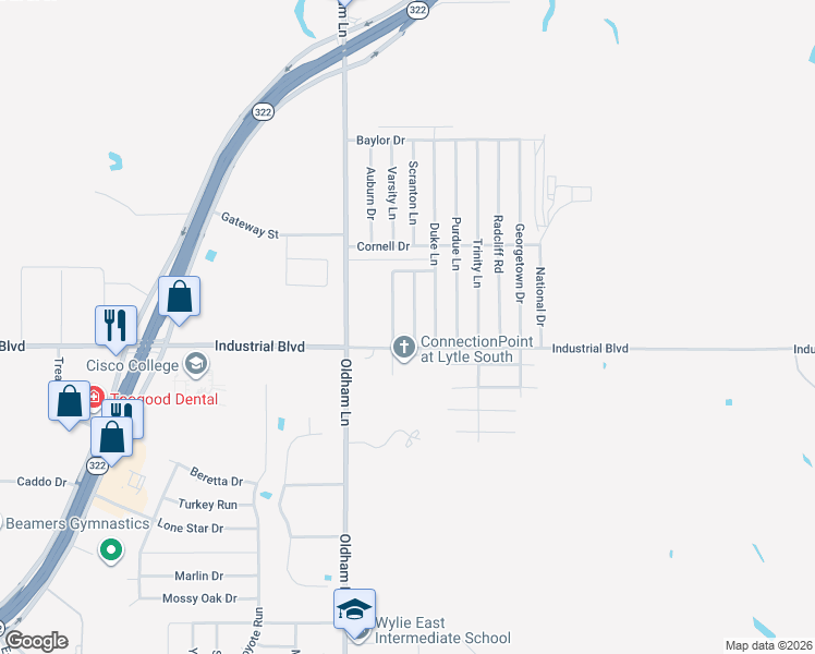 map of restaurants, bars, coffee shops, grocery stores, and more near 3926 Wake Forest Lane in Abilene