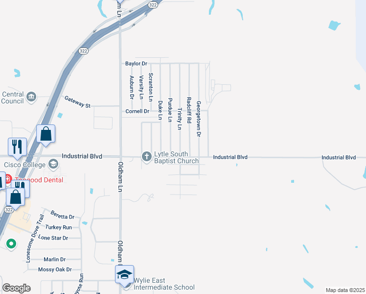 map of restaurants, bars, coffee shops, grocery stores, and more near 3966 Radcliff Road in Abilene