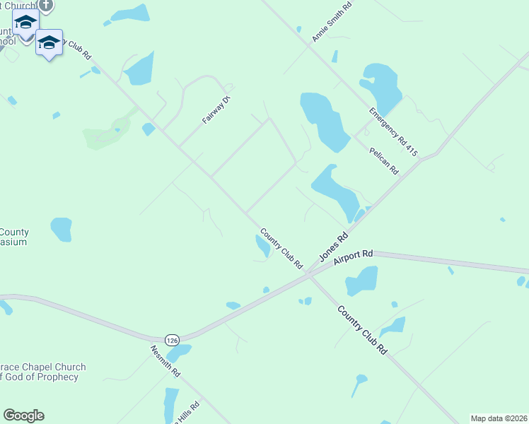 map of restaurants, bars, coffee shops, grocery stores, and more near 301 Country Club Road in Cochran