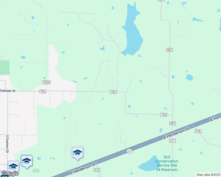 map of restaurants, bars, coffee shops, grocery stores, and more near 920 County Road 702 in Cleburne