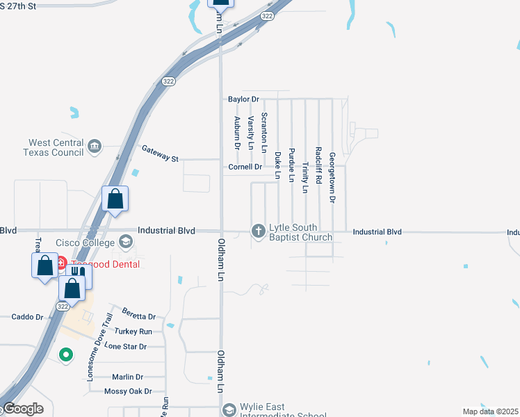 map of restaurants, bars, coffee shops, grocery stores, and more near 3858 Wake Forest Lane in Abilene