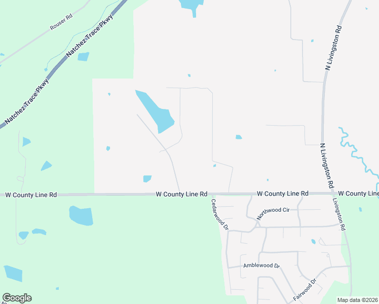 map of restaurants, bars, coffee shops, grocery stores, and more near 2382-2400 West County Line Road in Ridgeland