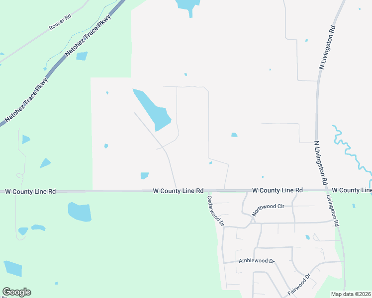 map of restaurants, bars, coffee shops, grocery stores, and more near 2382-2400 West County Line Road in Ridgeland