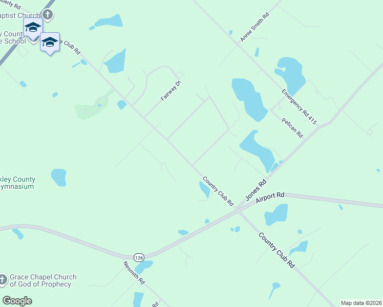 map of restaurants, bars, coffee shops, grocery stores, and more near 301 Country Club Road in Cochran