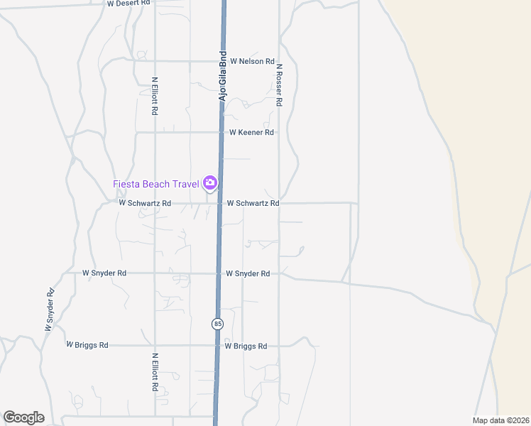 map of restaurants, bars, coffee shops, grocery stores, and more near 935 West Schwartz Road in Ajo