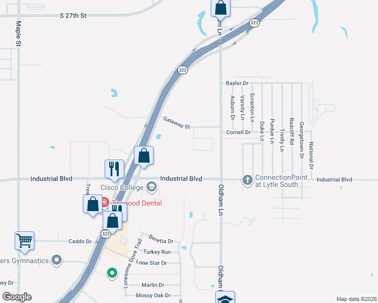 map of restaurants, bars, coffee shops, grocery stores, and more near 3902 Carrera Lane in Abilene