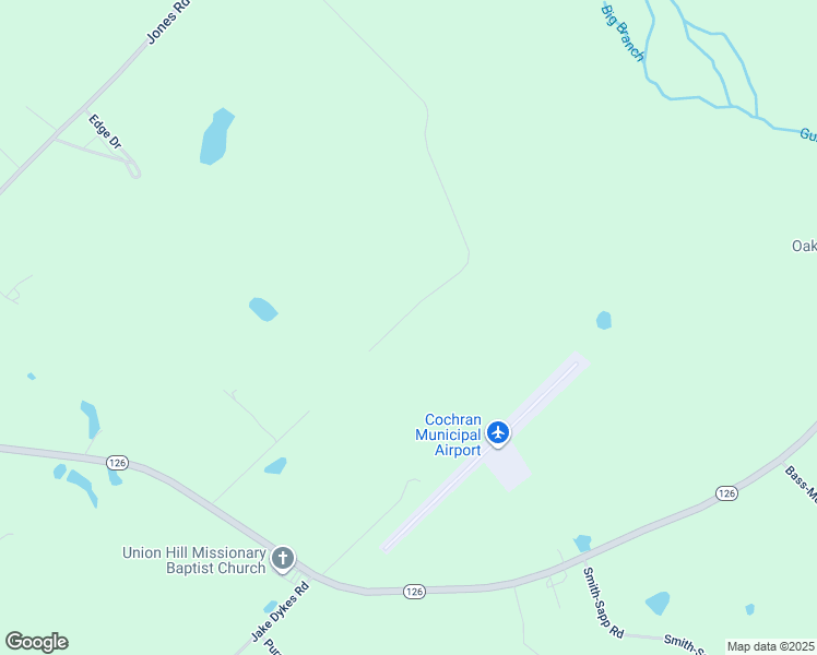 map of restaurants, bars, coffee shops, grocery stores, and more near 218 Roy Bryant Road in Cochran