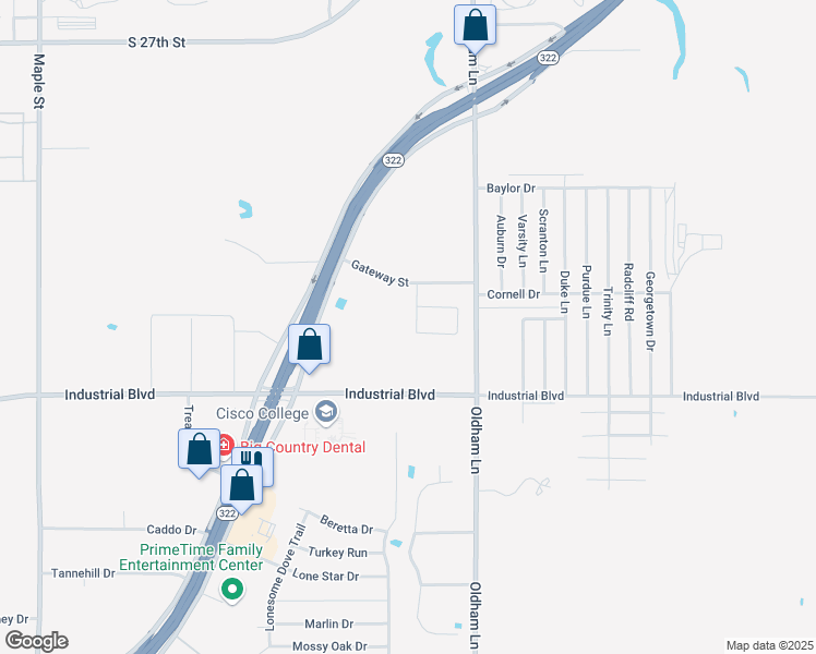 map of restaurants, bars, coffee shops, grocery stores, and more near 3844 Carrera Lane in Abilene