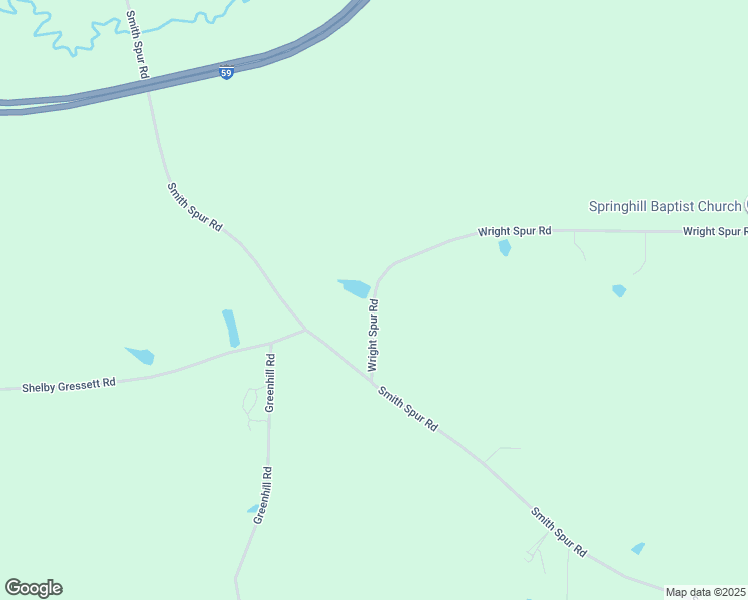 map of restaurants, bars, coffee shops, grocery stores, and more near 5058 Wright Spur Road in Toomsuba