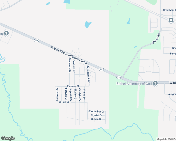 map of restaurants, bars, coffee shops, grocery stores, and more near 8823 McGoldrick Drive in Shreveport
