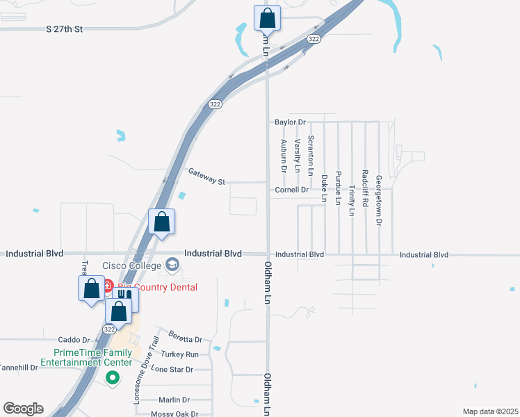 map of restaurants, bars, coffee shops, grocery stores, and more near 4018 Carrera Lane in Abilene