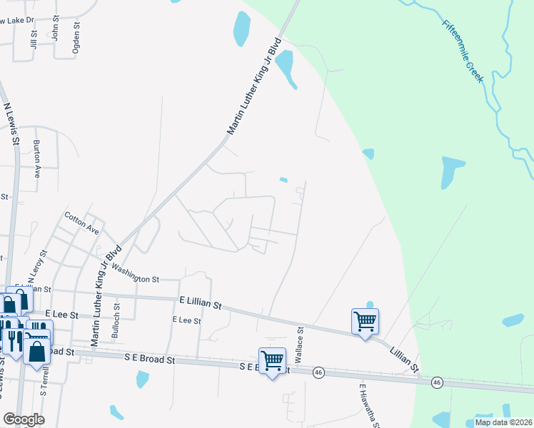 map of restaurants, bars, coffee shops, grocery stores, and more near 776 Ronnie Street in Metter