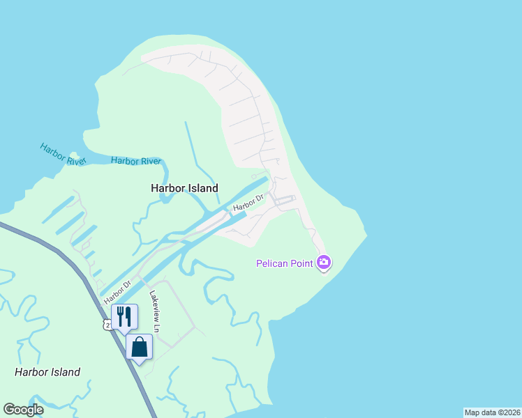 map of restaurants, bars, coffee shops, grocery stores, and more near 30 Nautical Watch Way in Fripp Island