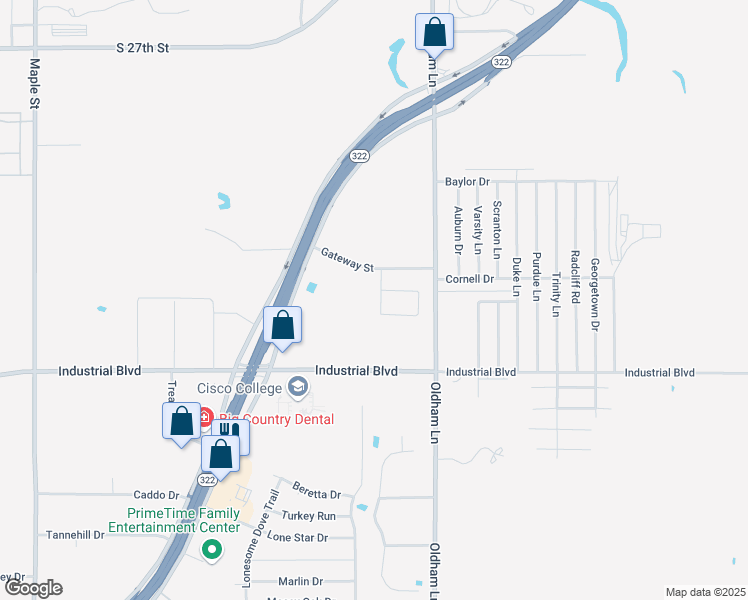 map of restaurants, bars, coffee shops, grocery stores, and more near 3834 Carrera Lane in Abilene