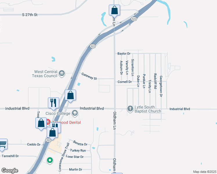 map of restaurants, bars, coffee shops, grocery stores, and more near 4109 Carrera Lane in Abilene