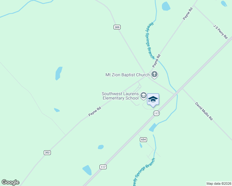 map of restaurants, bars, coffee shops, grocery stores, and more near 1448-1498 Payne Road in Rentz