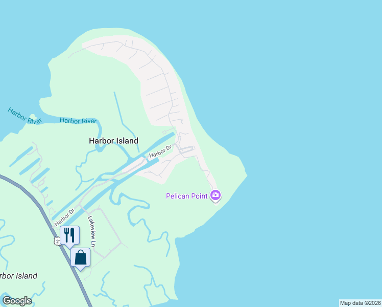 map of restaurants, bars, coffee shops, grocery stores, and more near 6 Cedar Reef in Saint Helena Island