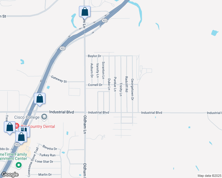 map of restaurants, bars, coffee shops, grocery stores, and more near 3817 Duke Lane in Abilene