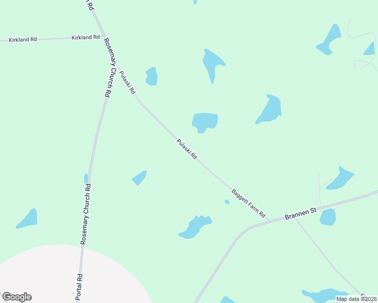 map of restaurants, bars, coffee shops, grocery stores, and more near Baggett Farm Road in Candler County